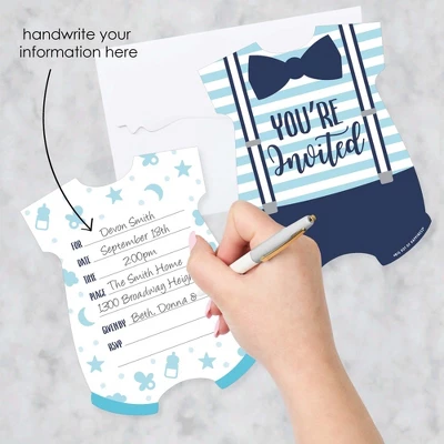 Big Dot Of Happiness It's A Boy - Shaped Fill-in Invitations - Blue Baby Shower Invitation Cards With Envelopes - Set Of 12 3 Big Dot Of Happiness It's A Boy - Shaped Fill-in Invitations - Blue Baby Shower Invitation Cards With Envelopes - Set Of 12