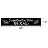Big Dot Of Happiness Mr. And Mrs. - Black And White Wedding Or Bridal Shower Decorations Party Banner -Party Planers Store GUEST 9c179b58 3a39 4331 880d c5db524073a4