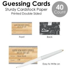 Big Dot Of Happiness Nothin’ But Net - Basketball - How Many Candies Baby Shower Or Birthday Party Game - 1 Stand And 40 Cards - Candy Guessing Game -Party Planers Store GUEST 9cf49ce7 4ebd 4da9 8cf8 cb1618b96a10