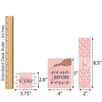 Big Dot Of Happiness Bride Squad - Rose Gold Bridal Shower Or Bachelorette Party Decorations - Beverage Bar Kit - 34 Pieces 7 Big Dot Of Happiness Bride Squad - Rose Gold Bridal Shower Or Bachelorette Party Decorations - Beverage Bar Kit - 34 Pieces - Image 5