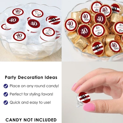 Big Dot Of Happiness We Still Do - 40th Wedding Anniversary - Anniversary Party Small Round Candy Stickers - Party Favor Labels - 324 Count 5 Big Dot Of Happiness We Still Do - 40th Wedding Anniversary - Anniversary Party Small Round Candy Stickers - Party Favor Labels - 324 Count - Image 4