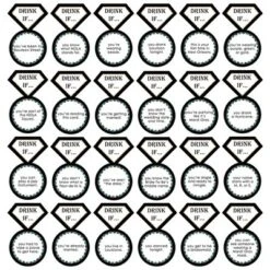 Big Dot Of Happiness Drink If Game - Nola Bride Squad - New Orleans Bachelorette Party Game - 24 Count