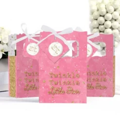 Big Dot Of Happiness Pink Twinkle Twinkle Little Star - Baby Shower Or Birthday Party Favor Boxes - Set Of 12 -Party Planers Store GUEST 9ec367b9 4c5b 457e ac60 47a4065ffbb2