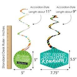 Big Dot Of Happiness Still Got Class - High School Reunion Party Hanging Decor - Party Decoration Swirls - Set Of 40 12 Big Dot Of Happiness Still Got Class - High School Reunion Party Hanging Decor - Party Decoration Swirls - Set Of 40 -Party Planers Store GUEST 9f1326d1 161c 40d9 bf6b d799aff73253