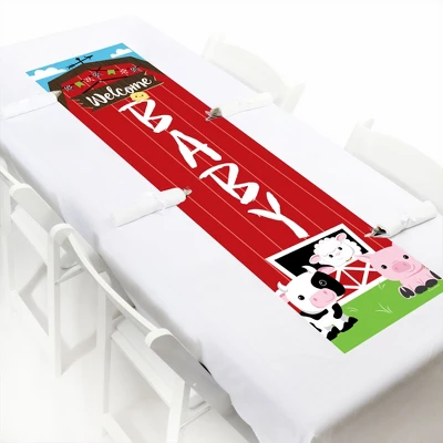 Big Dot Of Happiness Farm Animals - Barnyard Baby Shower Front Door Decoration - Vertical Banner 5 Big Dot Of Happiness Farm Animals - Barnyard Baby Shower Front Door Decoration - Vertical Banner - Image 3