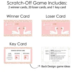 Big Dot Of Happiness Swan Soiree - White Swan Baby Shower Or Birthday Party Game Scratch Off Cards - 22 Count 8 Big Dot Of Happiness Swan Soiree - White Swan Baby Shower Or Birthday Party Game Scratch Off Cards - 22 Count -Party Planers Store GUEST a001dc70 82b6 49b7 bfe2 a72e6c514ca5