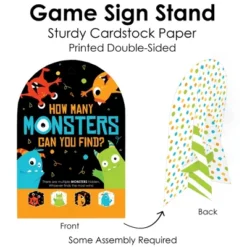 Big Dot Of Happiness Monster Bash - Little Monster Birthday Party Or Baby Shower Scavenger Hunt - 1 Stand And 48 Game Pieces - Hide And Find Game -Party Planers Store GUEST a06fb12f 2676 4d5d 9fac c91a7f9223df