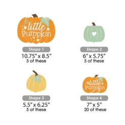 Big Dot Of Happiness Little Pumpkin - Fall Birthday Party Or Baby Shower Centerpiece Sticks - Showstopper Table Toppers - 35 Pieces -Party Planers Store GUEST a08eb10d d499 4494 872c e62e5685df1e