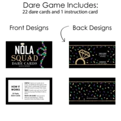 Big Dot Of Happiness Nola Bride Squad - New Orleans Bachelorette Party Game Scratch Off Dare Cards - 22 Count 8 Big Dot Of Happiness Nola Bride Squad - New Orleans Bachelorette Party Game Scratch Off Dare Cards - 22 Count -Party Planers Store GUEST a0968679 fe78 4448 bf63 b0d089793dde