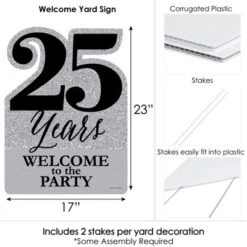 Big Dot Of Happiness We Still Do - 25th Wedding Anniversary - Party Decorations - Anniversary Party Welcome Yard Sign -Party Planers Store GUEST a1b85db7 f1ec 4eb2 b1dd ac56fbfa89e5
