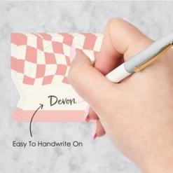 Big Dot Of Happiness Pink Checkered Party - Tent Buffet Card - Table Setting Name Place Cards - Set Of 24 12 Big Dot Of Happiness Pink Checkered Party - Tent Buffet Card - Table Setting Name Place Cards - Set Of 24 -Party Planers Store GUEST a22d2bbf b358 48d0 9389 819435dd99fc