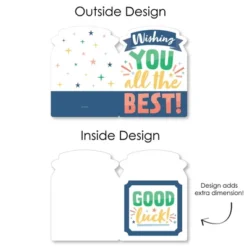 Big Dot Of Happiness Wishing You All The Best - Good Luck Retirement Going Away Giant Greeting Card - Big Shaped Jumborific Card - 16.5 X 22 Inches -Party Planers Store GUEST a243acc6 53df 4ebf 82f8 4ca2a8c04dc5