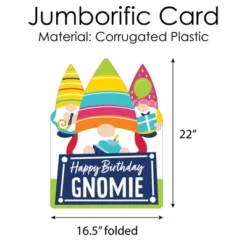 Big Dot Of Happiness Gnome Birthday - Happy Birthday Giant Greeting Card - Big Shaped Jumborific Card -Party Planers Store GUEST a347cbea 6267 432f a529 f0af1e6ef054
