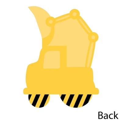 Big Dot Of Happiness Construction Truck - Shaped Thank You Cards - Baby Shower Or Birthday Party Thank You Note Cards With Envelopes - Set Of 12 5 Big Dot Of Happiness Construction Truck - Shaped Thank You Cards - Baby Shower Or Birthday Party Thank You Note Cards With Envelopes - Set Of 12 - Image 3