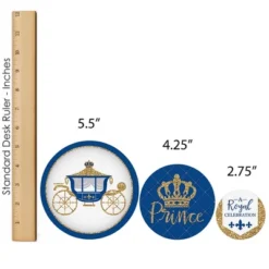 Big Dot Of Happiness Royal Prince Charming - Baby Shower Or Birthday Party Decor And Confetti - Terrific Table Centerpiece Kit - Set Of 30 -Party Planers Store GUEST a3cdef55 4b41 4192 96a9 3e9a91716b6e