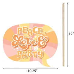 Big Dot Of Happiness Stay Groovy - Boho Hippie Party Photo Booth Props Kit - 20 Count -Party Planers Store GUEST a4ad361f eadd 45bc a7ec e96194f8a5e1