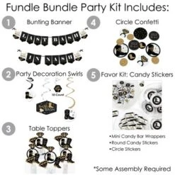 Big Dot Of Happiness Nash Bash - Nashville Bachelorette Party Supplies - Banner Decoration Kit - Fundle Bundle