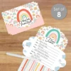 Big Dot Of Happiness Hello Rainbow - Fill-In Cards - Boho Baby Shower And Birthday Party Fold And Send Invitations - Set Of 8 -Party Planers Store GUEST a53fa67b 97bd 4a84 aa10 801affe11115