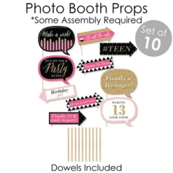 Big Dot Of Happiness Chic 13th Birthday - Pink, Black And Gold - Banner And Photo Booth Decorations - Birthday Party Supplies Kit - Doterrific Bundle 11 Big Dot Of Happiness Chic 13th Birthday - Pink, Black And Gold - Banner And Photo Booth Decorations - Birthday Party Supplies Kit - Doterrific Bundle -Party Planers Store GUEST a590511f b92d 4fc8 9072 d2af04b8b98e