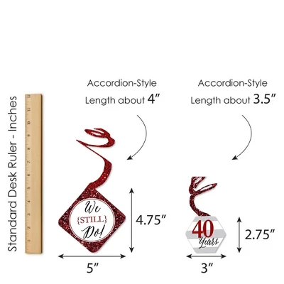 Big Dot Of Happiness We Still Do - 40th Wedding Anniversary - Anniversary Party Hanging Decor - Party Decoration Swirls - Set Of 40 8 Big Dot Of Happiness We Still Do - 40th Wedding Anniversary - Anniversary Party Hanging Decor - Party Decoration Swirls - Set Of 40 - Image 6