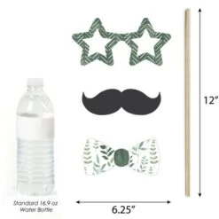 Big Dot Of Happiness Boho Botanical Baby - Greenery Baby Shower Photo Booth Props Kit - 20 Count -Party Planers Store GUEST a5ea5088 37db 443e 9f70 7db3a6a334a2