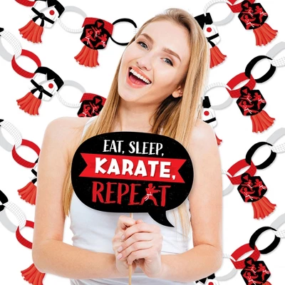 Big Dot Of Happiness Karate Master - Banner And Photo Booth Decorations - Martial Arts Birthday Party Supplies Kit - Doterrific Bundle 3 Big Dot Of Happiness Karate Master - Banner And Photo Booth Decorations - Martial Arts Birthday Party Supplies Kit - Doterrific Bundle