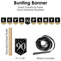 Big Dot Of Happiness Adult 90th Birthday - Gold - Birthday Party Supplies Decoration Kit - Decor Galore Party Pack - 51 Pieces -Party Planers Store GUEST a610dc8a 68ce 4baf b82c f87f9a3e21c6