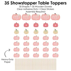 Big Dot Of Happiness Girl Little Pumpkin - Fall Birthday Party Or Baby Shower Centerpiece Sticks - Showstopper Table Toppers - 35 Pieces 11 Big Dot Of Happiness Girl Little Pumpkin - Fall Birthday Party Or Baby Shower Centerpiece Sticks - Showstopper Table Toppers - 35 Pieces -Party Planers Store GUEST a70baf61 d19f 4a8b 994d a5dacec18fa0