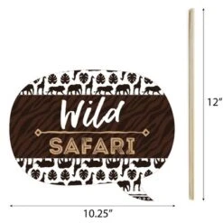 Big Dot Of Happiness Wild Safari - African Jungle Adventure Birthday Party Or Baby Shower Photo Booth Props Kit - 20 Count -Party Planers Store GUEST a7791c79 c842 436f bb6e 2cf5a2d30901