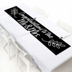 Big Dot Of Happiness Mr. And Mrs. - Black And White Wedding Or Bridal Shower Decorations Party Banner -Party Planers Store GUEST a77f213c 5900 403c b831 4b38cf35d6dc