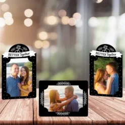 Big Dot Of Happiness Mr. And Mrs. - Black And White Wedding Or Bridal Shower 4x6 Picture Display - Paper Photo Frames - Set Of 12 -Party Planers Store GUEST a83fea59 8eb7 44e4 8042 08809dcc64b2