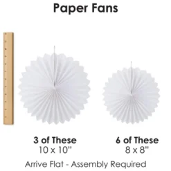 Big Dot Of Happiness Twinkle Twinkle Little Star - Hanging Baby Shower Or Birthday Party Tissue Decoration Kit - Paper Fans - Set Of 9 -Party Planers Store GUEST a85b4bc5 4b6d 42b8 8298 1efd42127ddb