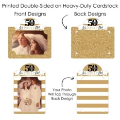 Big Dot Of Happiness We Still Do - 50th Wedding Anniversary - Anniversary Party Picture Centerpiece Sticks - Photo Table Toppers - 15 Pieces -Party Planers Store GUEST a9506352 4dd7 4440 b2a6 2a8032da1bc1