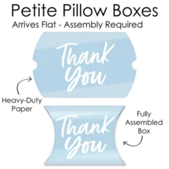 Big Dot Of Happiness Dusty Blue Elegantly Simple - Favor Gift Boxes - Guest Party Favors Petite Pillow Boxes - Set Of 20 -Party Planers Store GUEST a9565eef ca80 4952 92e1 4c9e5e6e5cfa