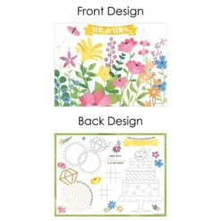 Big Dot Of Happiness Wildflowers Bride - Paper Boho Floral Bridal Shower And Wedding Party Coloring Sheets - Activity Placemats - Set Of 16 -Party Planers Store GUEST a9923339 f50a 45eb 814f 6afc7378d571