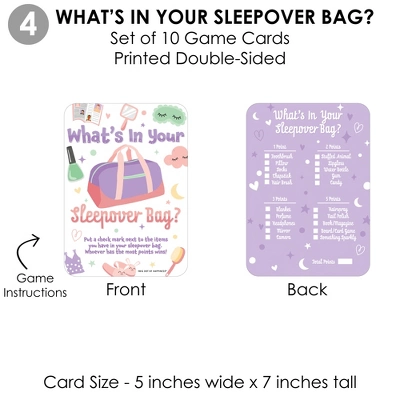 Big Dot Of Happiness Pajama Slumber Party - 4 Girls Sleepover Birthday Party Games - 10 Cards Each - Gamerific Bundle 8 Big Dot Of Happiness Pajama Slumber Party - 4 Girls Sleepover Birthday Party Games - 10 Cards Each - Gamerific Bundle - Image 6