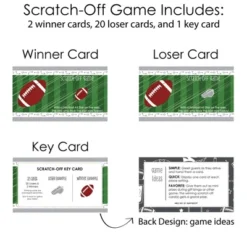 Big Dot Of Happiness End Zone - Football - Baby Shower Or Birthday Party Game Scratch Off Cards - 22 Count -Party Planers Store GUEST aa0e7adc 3fa3 46df 9839 44c175b2984c