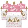 Big Dot Of Happiness Hello Little One - Pink And Gold - Treat Box Party Favors - Girl Baby Shower Goodie Gable Boxes - Set Of 12 -Party Planers Store GUEST aacf416c db55 45bd 89b9 17cadeabc84c