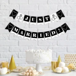 Big Dot Of Happiness Mr. And Mrs. - Black And White Wedding Or Bridal Shower Mini Pennant Banner - Just Married 13 Big Dot Of Happiness Mr. And Mrs. - Black And White Wedding Or Bridal Shower Mini Pennant Banner - Just Married -Party Planers Store GUEST aaf53440 13bb 49da a4c6 1f4e2263f2d7