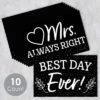 Big Dot Of Happiness Mr. And Mrs. - Photo Prop Signs - Black And White Wedding Or Bridal Shower Announcements - 10 Pieces -Party Planers Store GUEST ab7cf2e0 e8da 4fdc 826e ebb104d203a1