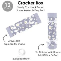 Big Dot Of Happiness Purple Daisy Flowers - No Snap Floral Party Table Favors - DIY Cracker Boxes - Set Of 12 -Party Planers Store GUEST ab84779e f08d 423a 8cca 74e3b006986c