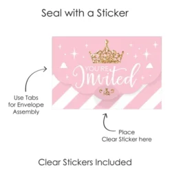 Big Dot Of Happiness Little Princess Crown - Fill-In Cards - Pink And Gold Princess Baby Shower Or Birthday Party Fold And Send Invitations - Set Of 8 11 Big Dot Of Happiness Little Princess Crown - Fill-In Cards - Pink And Gold Princess Baby Shower Or Birthday Party Fold And Send Invitations - Set Of 8 -Party Planers Store GUEST abf1e426 eb38 4ce9 af02 05cf6d7cad8b