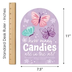 Big Dot Of Happiness Beautiful Butterfly - How Many Candies Floral Baby Shower Or Birthday Party Game - 1 Stand And 40 Cards - Candy Guessing Game 12 Big Dot Of Happiness Beautiful Butterfly - How Many Candies Floral Baby Shower Or Birthday Party Game - 1 Stand And 40 Cards - Candy Guessing Game -Party Planers Store GUEST ac04761c 79f2 4e4e a98d bc961b853ee5