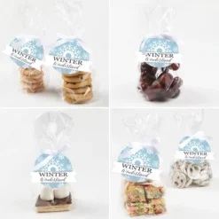 Big Dot Of Happiness Winter Wonderland - Snowflake Holiday Party And Winter Wedding Clear Goodie Favor Bags - Treat Bags With Tags - Set Of 12 -Party Planers Store GUEST ac2f12e2 a68c 43b8 af99 be0ddf64bbaf