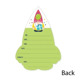 Big Dot Of Happiness Gnome Birthday - Shaped Fill-In Invitations - Happy Birthday Party Invitation Cards With Envelopes - Set Of 12 9 Big Dot Of Happiness Gnome Birthday - Shaped Fill-In Invitations - Happy Birthday Party Invitation Cards With Envelopes - Set Of 12 -Party Planers Store GUEST ac340556 a328 4098 8a5d 9e15549ddfdb