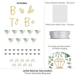 Big Dot Of Happiness Boho Botanical Bride - Bridal Shower & Wedding Party - 36 Banner Cutouts & No-Mess Real Gold Glitter Bride-To-Be Banner Letters -Party Planers Store GUEST acb806d8 062c 409f bc97 ad5bc9b921e2