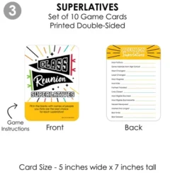 Big Dot Of Happiness Still Got Class - 4 High School Reunion Party Games - 10 Cards Each - Gamerific Bundle -Party Planers Store GUEST ad408409 5eab 44f5 9815 44ce1d7b4192