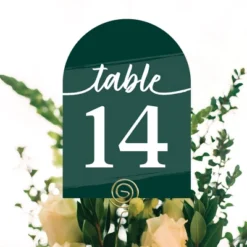 Big Dot Of Happiness Emerald Elegantly Simple - Wedding Receptions, Parties Or Events Double-Sided 5 X 7 Inches Cards - Table Numbers - 1-20 -Party Planers Store GUEST ad847234 f2ce 4375 930c 592aaee15b38