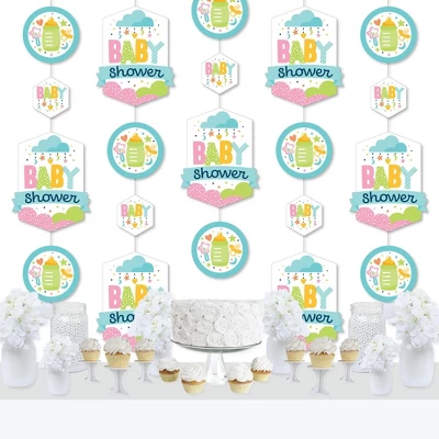 Big Dot Of Happiness Colorful Baby Shower - Gender Neutral Party DIY Dangler Backdrop - Hanging Vertical Decorations - 30 Pieces 3 Big Dot Of Happiness Colorful Baby Shower - Gender Neutral Party DIY Dangler Backdrop - Hanging Vertical Decorations - 30 Pieces