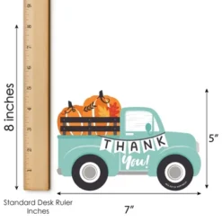 Big Dot Of Happiness Happy Fall Truck - Shaped Thank You Cards - Harvest Pumpkin Party Thank You Note Cards With Envelopes - Set Of 12 -Party Planers Store GUEST add7b7b8 e2ef 47d5 bc56 7a7b64d15e6c